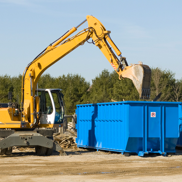 what size residential dumpster rentals are available in Lehigh